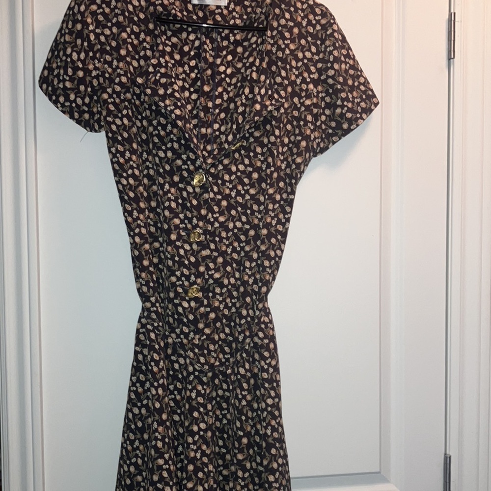 Vintage floral mini dress - Picture 9 of 13